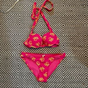 Aerie palm tree bikini set